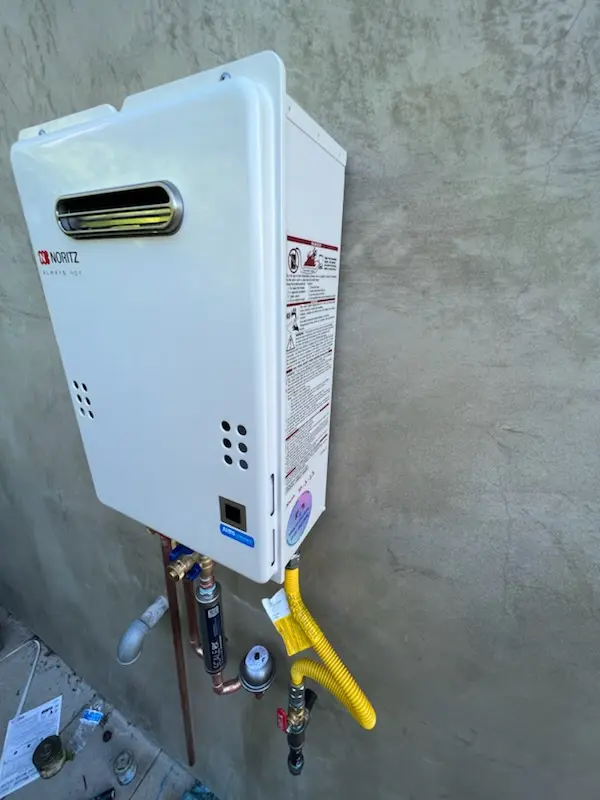 Tankless water heater installation for Weyant homes